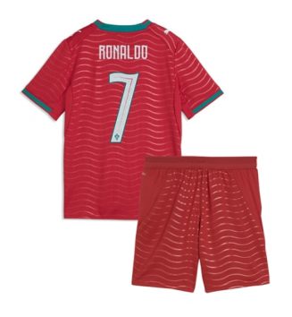 Portugal Cristiano Ronaldo #7 Thuis tenue Kinder WK 2026 Korte Mouw (+ Korte broeken)