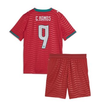 Portugal Goncalo Ramos #9 Thuis tenue Kinder WK 2026 Korte Mouw (+ Korte broeken)