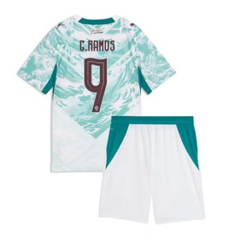 Portugal Goncalo Ramos #9 Uit tenue Kinder WK 2026 Korte Mouw (+ Korte broeken)