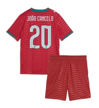 Portugal Joao Cancelo #20 Thuis tenue Kinder WK 2026 Korte Mouw (+ Korte broeken)