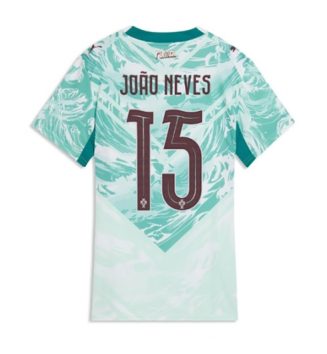 Portugal WK 2026 Joao Neves #15 Uit tenue Dames Korte Mouw Kopen
