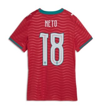 Portugal WK 2026 Pedro Neto #18 Thuis tenue Dames Korte Mouw Kopen