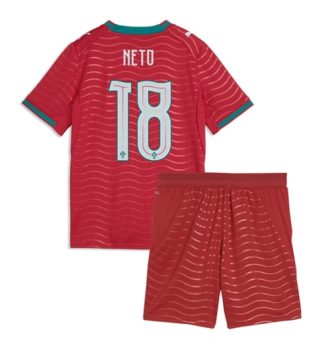 Portugal Pedro Neto #18 Thuis tenue Kinder WK 2026 Korte Mouw (+ Korte broeken)