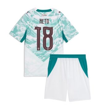 Portugal Pedro Neto #18 Uit tenue Kinder WK 2026 Korte Mouw (+ Korte broeken)
