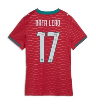 Portugal WK 2026 Rafael Leao #17 Thuis tenue Dames Korte Mouw Kopen
