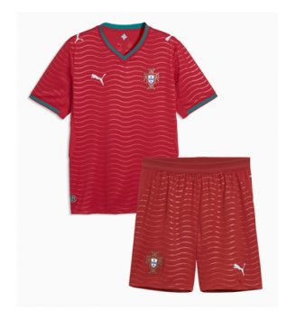 Portugal Thuis tenue Kinder WK 2026 Korte Mouw (+ Korte broeken)