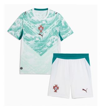 Portugal Uit tenue Kinder WK 2026 Korte Mouw (+ Korte broeken)