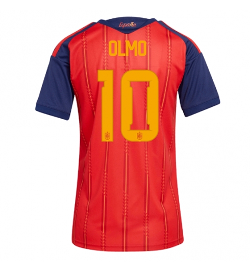 Spanje Dani Olmo #10 Thuis tenue Dames WK 2026 Korte Mouw Kopen Spanje Dani Olmo #10 Thuis tenue Dames WK 2026 Korte Mouw Kopen