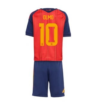 Spanje Dani Olmo #10 Thuis tenue Kinder WK 2026 Korte Mouw (+ Korte broeken)