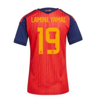 Spanje Lamine Yamal #19 Thuis tenue Dames WK 2026 Korte Mouw Kopen