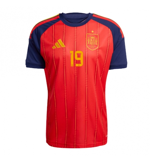Spanje Lamine Yamal #19 Thuis tenue WK 2026 voetbalshirts heren 2 Spanje Lamine Yamal #19 Thuis tenue WK 2026 voetbalshirts heren 2