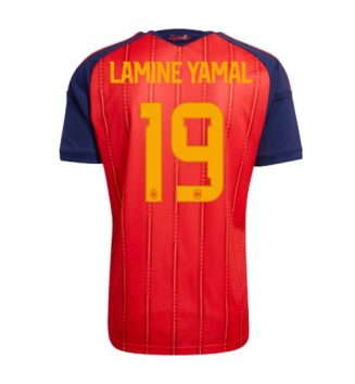 Spanje Lamine Yamal #19 Thuis tenue WK 2026 voetbalshirts heren