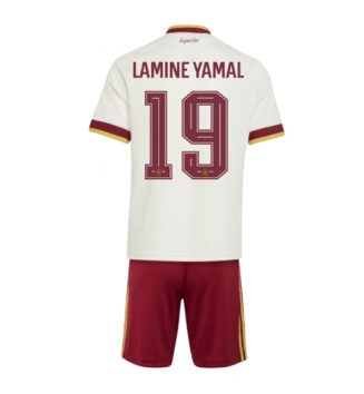 Spanje Lamine Yamal #19 Uit tenue Kinder WK 2026 Korte Mouw (+ Korte broeken)