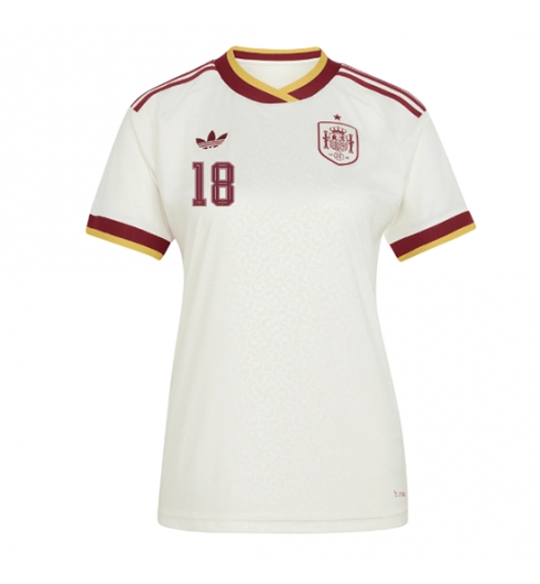 Spanje Martin Zubimendi #18 Uit tenue Dames WK 2026 Korte Mouw Kopen 2 Spanje Martin Zubimendi #18 Uit tenue Dames WK 2026 Korte Mouw Kopen 2