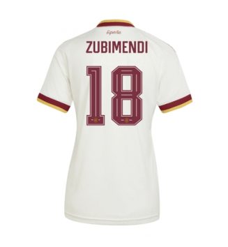 Spanje Martin Zubimendi #18 Uit tenue Dames WK 2026 Korte Mouw Kopen Spanje Martin Zubimendi #18 Uit tenue Dames WK 2026 Korte Mouw Kopen