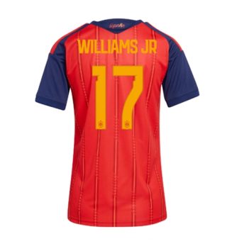 Spanje Nico Williams #17 Thuis tenue Dames WK 2026 Korte Mouw Kopen Spanje Nico Williams #17 Thuis tenue Dames WK 2026 Korte Mouw Kopen