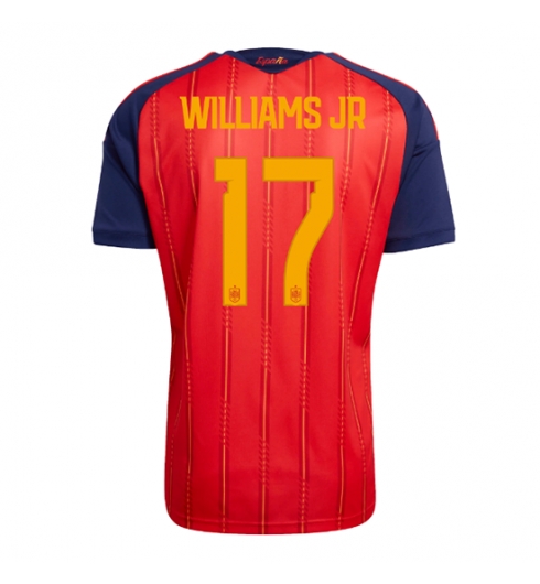 Spanje Nico Williams #17 Thuis tenue WK 2026 voetbalshirts heren Spanje Nico Williams #17 Thuis tenue WK 2026 voetbalshirts heren