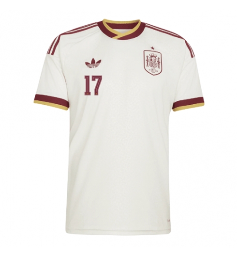 Spanje Nico Williams #17 Uit tenue WK 2026 voetbalshirts heren 2 Spanje Nico Williams #17 Uit tenue WK 2026 voetbalshirts heren 2