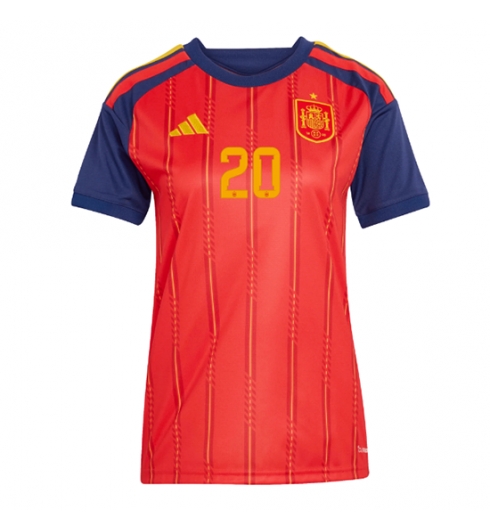 Spanje Pedri Gonzalez #20 Thuis tenue Dames WK 2026 Korte Mouw Kopen 2 Spanje Pedri Gonzalez #20 Thuis tenue Dames WK 2026 Korte Mouw Kopen 2
