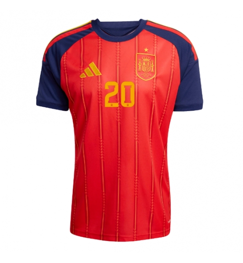 Spanje Pedri Gonzalez #20 Thuis tenue WK 2026 voetbalshirts heren 2 Spanje Pedri Gonzalez #20 Thuis tenue WK 2026 voetbalshirts heren 2