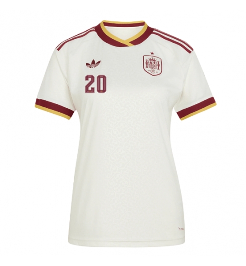 Spanje Pedri Gonzalez #20 Uit tenue Dames WK 2026 Korte Mouw Kopen 2 Spanje Pedri Gonzalez #20 Uit tenue Dames WK 2026 Korte Mouw Kopen 2