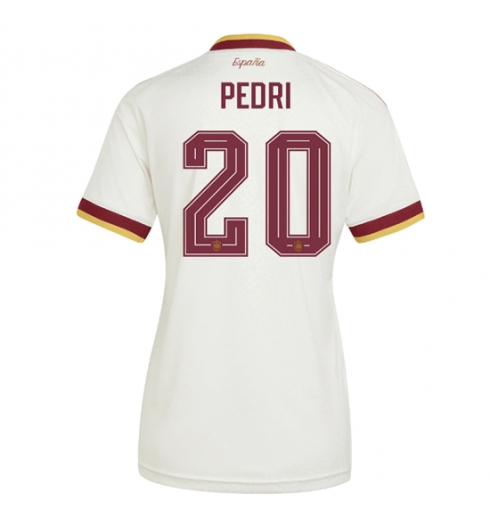 Spanje Pedri Gonzalez #20 Uit tenue Dames WK 2026 Korte Mouw Kopen Spanje Pedri Gonzalez #20 Uit tenue Dames WK 2026 Korte Mouw Kopen