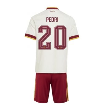 Spanje Pedri Gonzalez #20 Uit tenue Kinder WK 2026 Korte Mouw (+ Korte broeken)