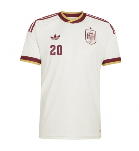 Spanje Pedri Gonzalez #20 Uit tenue WK 2026 voetbalshirts heren 2 Spanje Pedri Gonzalez #20 Uit tenue WK 2026 voetbalshirts heren 2