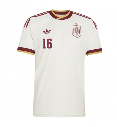 Spanje Rodri Hernandez #16 Uit tenue WK 2026 voetbalshirts heren 2 Spanje Rodri Hernandez #16 Uit tenue WK 2026 voetbalshirts heren 2