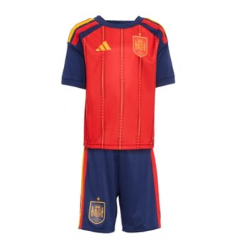 Spanje Thuis tenue Kinder WK 2026 Korte Mouw (+ Korte broeken)