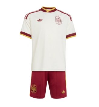 Spanje Uit tenue Kinder WK 2026 Korte Mouw (+ Korte broeken)