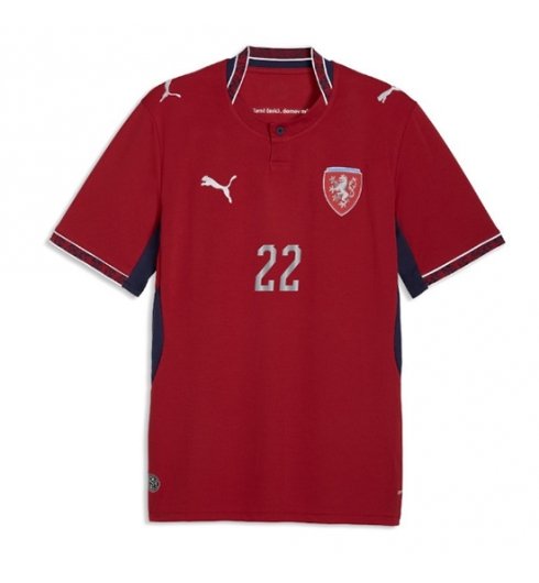 Tsjechië Tomas Soucek #22 Thuis tenue WK 2026 heren Korte Mouw 2 Tsjechië Tomas Soucek #22 Thuis tenue WK 2026 heren Korte Mouw 2