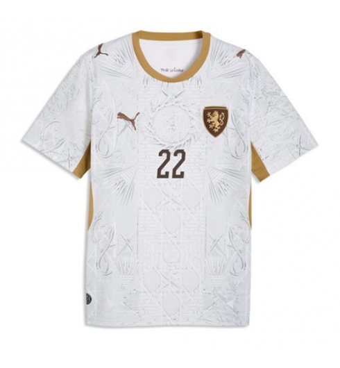 Tsjechië Tomas Soucek #22 Uit tenue WK 2026 heren Korte Mouw 2 Tsjechië Tomas Soucek #22 Uit tenue WK 2026 heren Korte Mouw 2