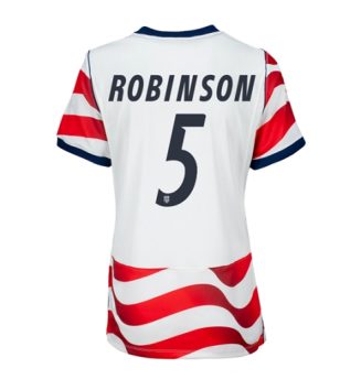 Verenigde Staten WK 2026 Antonee Robinson #5 Thuis tenue Dames Korte Mouw Kopen