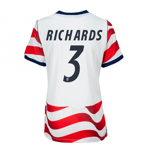 Verenigde Staten WK 2026 Chris Richards #3 Thuis tenue Dames Korte Mouw Kopen Verenigde Staten WK 2026 Chris Richards #3 Thuis tenue Dames Korte Mouw Kopen