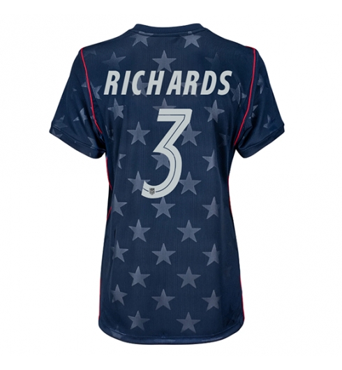 Verenigde Staten WK 2026 Chris Richards #3 Uit tenue Dames Korte Mouw Kopen Verenigde Staten WK 2026 Chris Richards #3 Uit tenue Dames Korte Mouw Kopen
