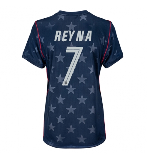 Verenigde Staten WK 2026 Giovanni Reyna #7 Uit tenue Dames Korte Mouw Kopen Verenigde Staten WK 2026 Giovanni Reyna #7 Uit tenue Dames Korte Mouw Kopen