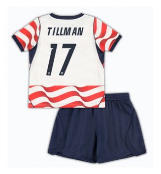 Verenigde Staten Malik Tillman #17 Thuis tenue Kinder WK 2026 Korte Mouw (+ Korte broeken)