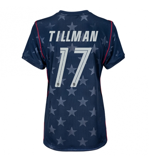 Verenigde Staten WK 2026 Malik Tillman #17 Uit tenue Dames Korte Mouw Kopen Verenigde Staten WK 2026 Malik Tillman #17 Uit tenue Dames Korte Mouw Kopen