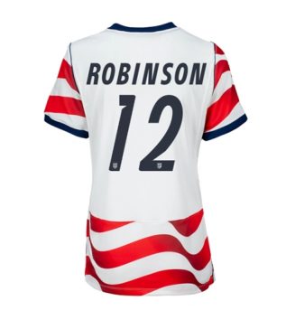 Verenigde Staten WK 2026 Miles Robinson #12 Thuis tenue Dames Korte Mouw Kopen Verenigde Staten WK 2026 Miles Robinson #12 Thuis tenue Dames Korte Mouw Kopen