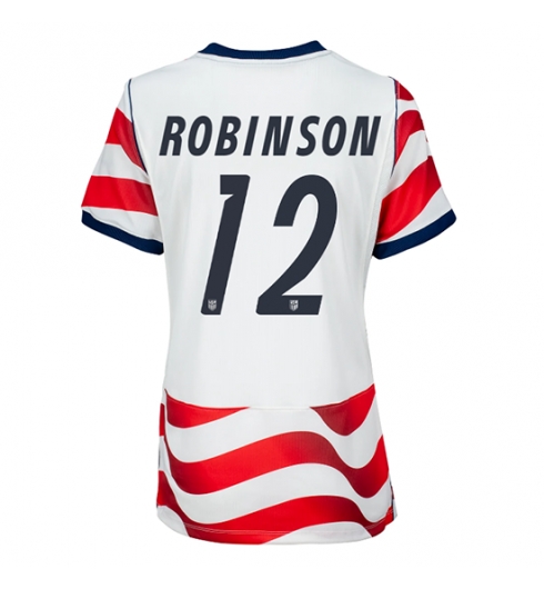 Verenigde Staten WK 2026 Miles Robinson #12 Thuis tenue Dames Korte Mouw Kopen Verenigde Staten WK 2026 Miles Robinson #12 Thuis tenue Dames Korte Mouw Kopen