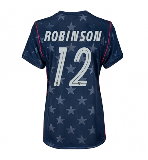 Verenigde Staten WK 2026 Miles Robinson #12 Uit tenue Dames Korte Mouw Kopen Verenigde Staten WK 2026 Miles Robinson #12 Uit tenue Dames Korte Mouw Kopen
