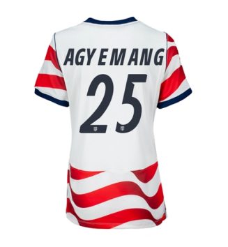 Verenigde Staten WK 2026 Patrick Agyemang #25 Thuis tenue Dames Korte Mouw Kopen