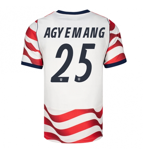 Verenigde Staten Patrick Agyemang #25 Thuis tenue WK 2026 voetbaltenue met naam Verenigde Staten Patrick Agyemang #25 Thuis tenue WK 2026 voetbaltenue met naam