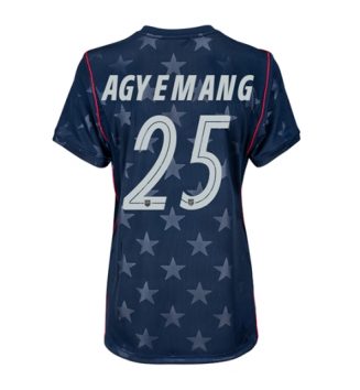 Verenigde Staten WK 2026 Patrick Agyemang #25 Uit tenue Dames Korte Mouw Kopen Verenigde Staten WK 2026 Patrick Agyemang #25 Uit tenue Dames Korte Mouw Kopen