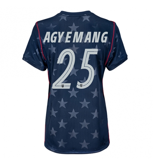 Verenigde Staten WK 2026 Patrick Agyemang #25 Uit tenue Dames Korte Mouw Kopen Verenigde Staten WK 2026 Patrick Agyemang #25 Uit tenue Dames Korte Mouw Kopen
