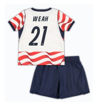 Verenigde Staten Timothy Weah #21 Thuis tenue Kinder WK 2026 Korte Mouw (+ Korte broeken)