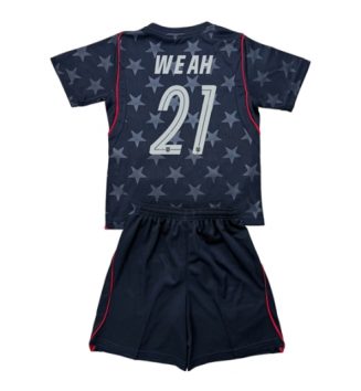 Verenigde Staten Timothy Weah #21 Uit tenue Kinder WK 2026 Korte Mouw (+ Korte broeken)