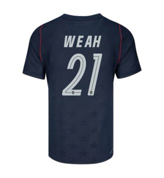 Verenigde Staten Timothy Weah #21 Uit tenue WK 2026 voetbaltenue met naam Verenigde Staten Timothy Weah #21 Uit tenue WK 2026 voetbaltenue met naam