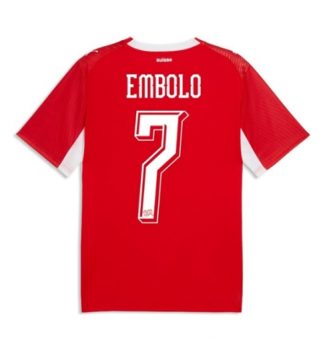 Zwitserland Breel Embolo #7 Thuis tenue WK 2026 voetbalshirts outlet Zwitserland Breel Embolo #7 Thuis tenue WK 2026 voetbalshirts outlet